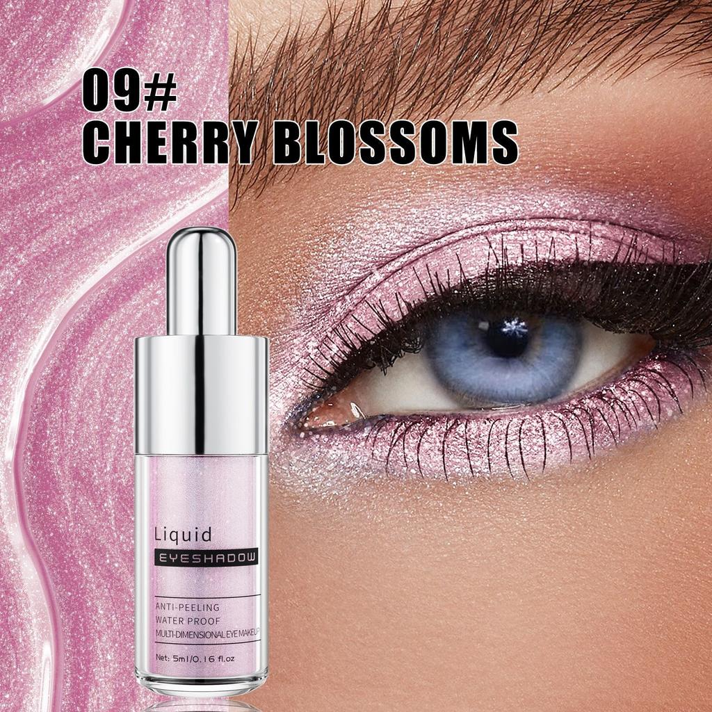 Lidschatten Flüssig Hochglänzend Mehrfarbig Perlglänzend Flüssige Farbe Lidschatten Bunter Flüssiger Lidschatten Flüssig Cross Border Make-up Großhandel