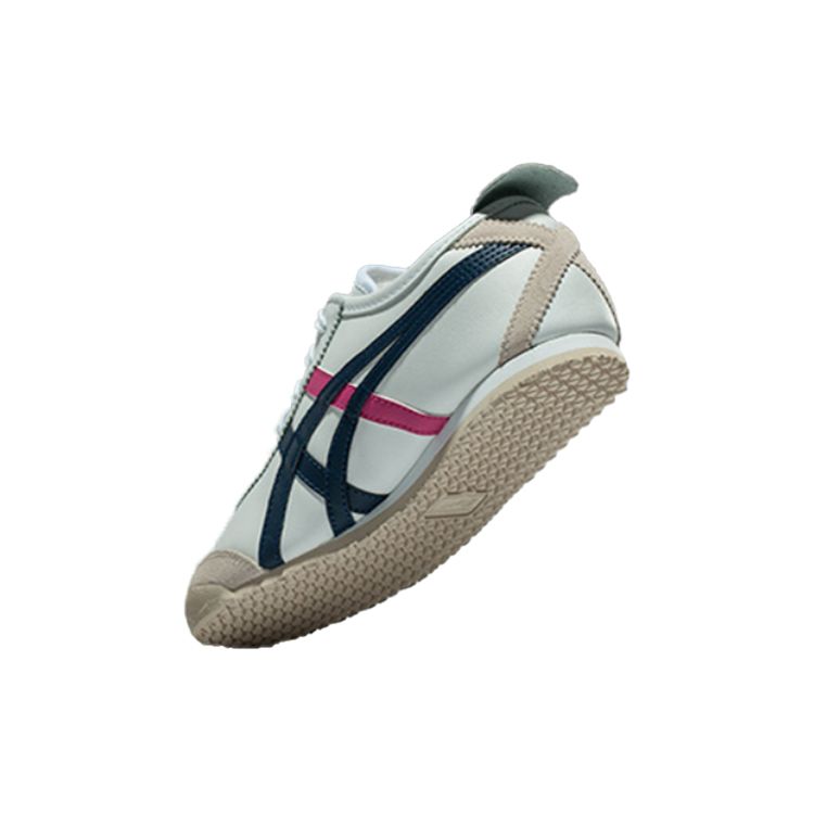 ONITSUKA TIGER Mexico 66 Fleece Comfortable Non-Slip Low-Top Casual Shoes Unisex Sneaker White Red D50XK-0154