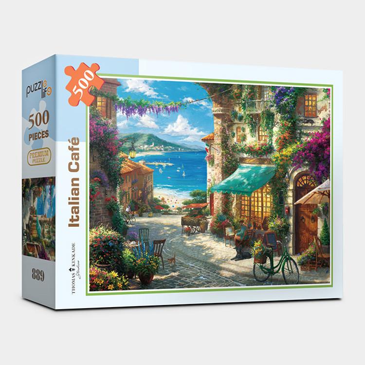 500 Piece Jigsaw Puzzle - Sicilian Seaside Village, Popular Korean Puzzle