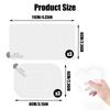 6pcs Dashcams Windshield Sticker Electrostatic Sticker For Dash Cam Electrostatic Stickers For Dash Cam Transparent Windshield
