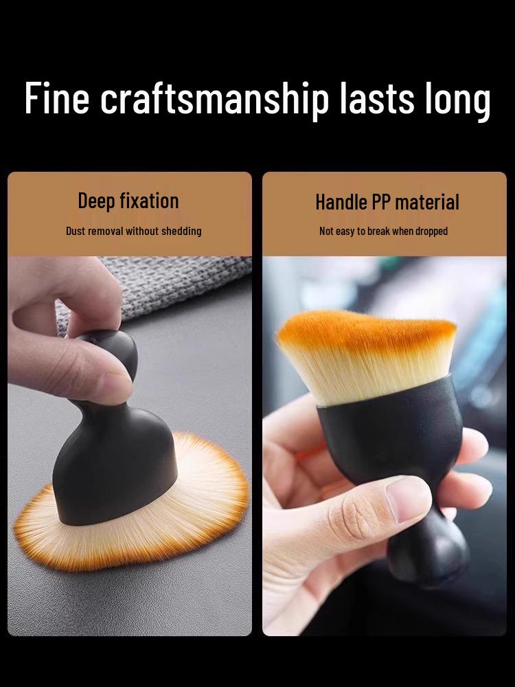 Miękka szczotka do kurzu do wnętrza samochodu i nawiewów