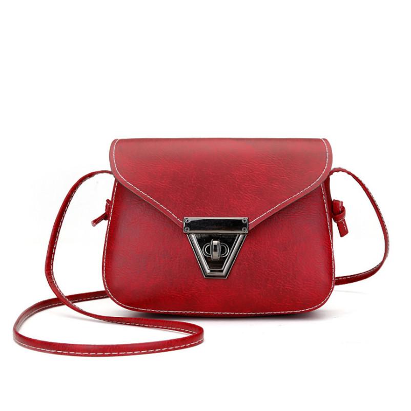 Stylish And Versatile 2018 Women's Pu Leather Messenger Shoulder Bag In 10 Colors