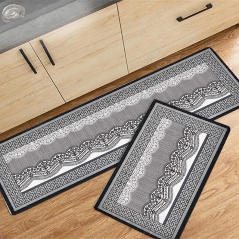 Water & Oil Absorbent Non-Slip Kitchen Floor Mats - Durable & Dirt-Resistant for Entryways and Kitchens