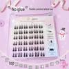 Exquisite Double Spire Spike False Eyelashes: No-Glue, Easy-Removal, Perfect for Beginners