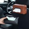 Practical Car Tissue Holder PU Leather Automotive Napkin Holder Gift Tissue Storage Box  Car Seats