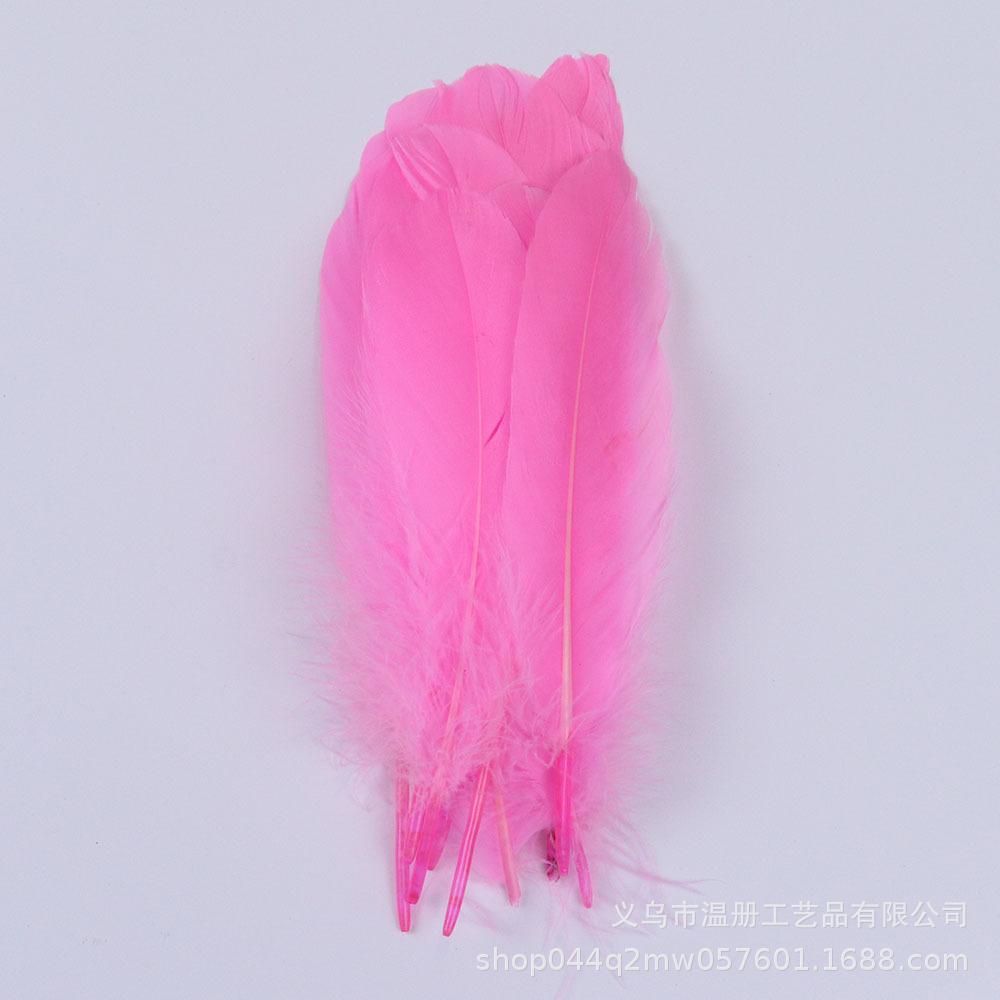 High-Quality Colored Goose Feathers Large Floating Feathers Children'S Handmade Clothing Materials Macaron Feather Accessories
