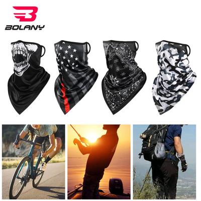 BOLANY Cykling Ansiktsskydd Ice Silk Triangle Cykelhalsduk Solbeständig Snabbtorkande Bra ventilation Ridskydd för utomhusbruk