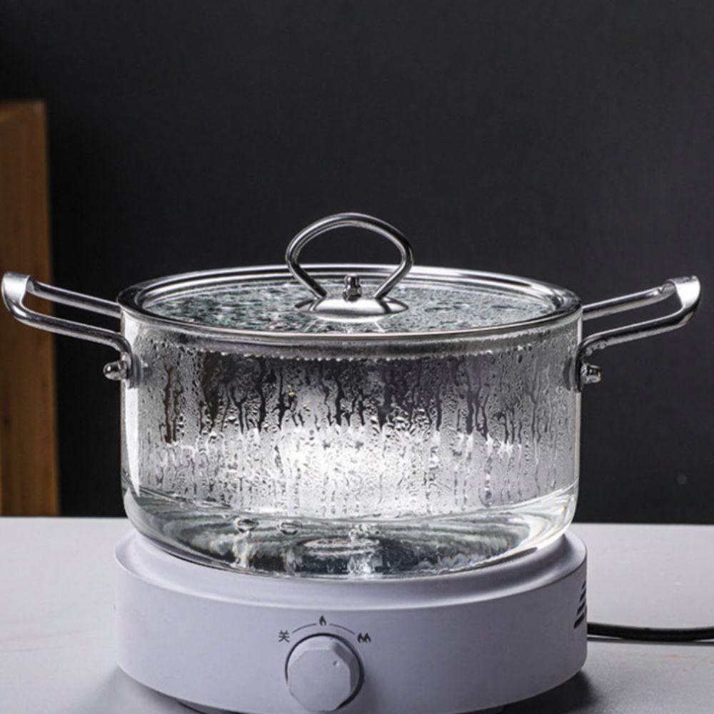 Minimalist Glass Saucepan Modern Milk Pot Glassware Soup Pot  Home