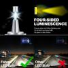 2Pcs LED Headlight Bulbs High Brightness IP68 Waterproof 10000LM 6000K White Light H7