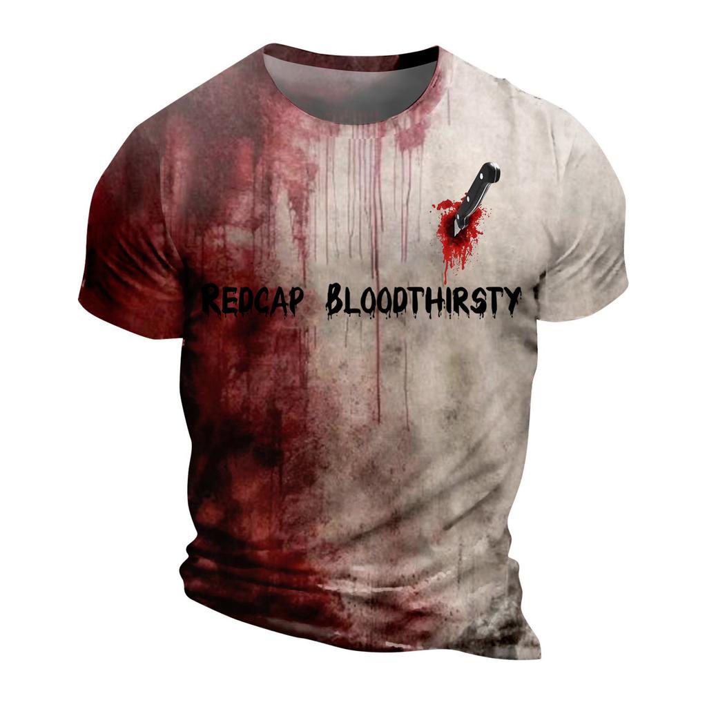 Unisex Summer Printed T-Shirt Unisex Loose Casual Short Sleeve Top