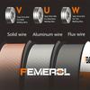 FEMEROL 6 In 1 Gas MIG Gasless Flux Core Stick Lift TIG Spot Welding Spool Gun Compatible Aluminum Welding Machine 110V/220V