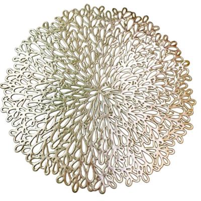 Modern Gold Placemat by Elegant Interior, Round Placemat, Perfect for Table Coordination, Christmas, 11503PM-GD