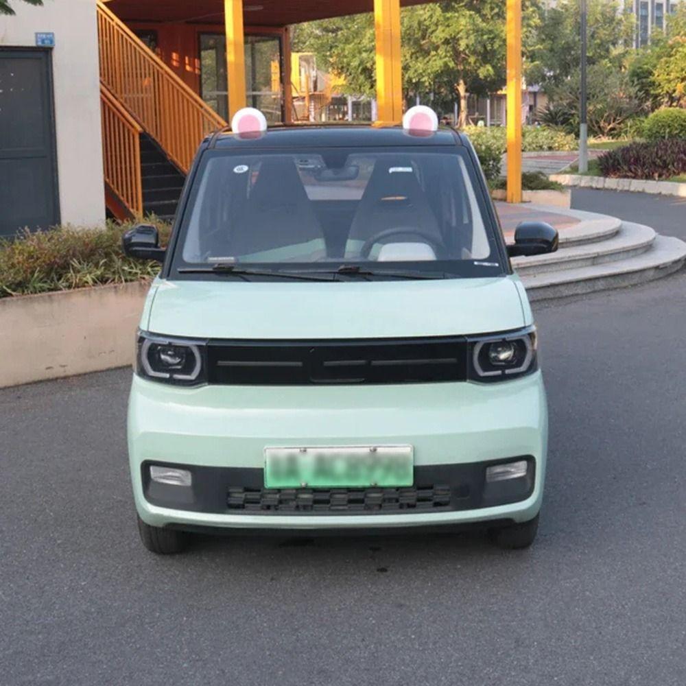 2Pcs Paste Solar Cat Ears/Bear Ears Cartoon Luminous Exterior Ornaments  Car Modified