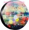 Christmas Decorations Birds Flying and Abstract Sky Spring Spare Tire Covers Polyester Universal Waterproof Sunscreen Wheel Cove