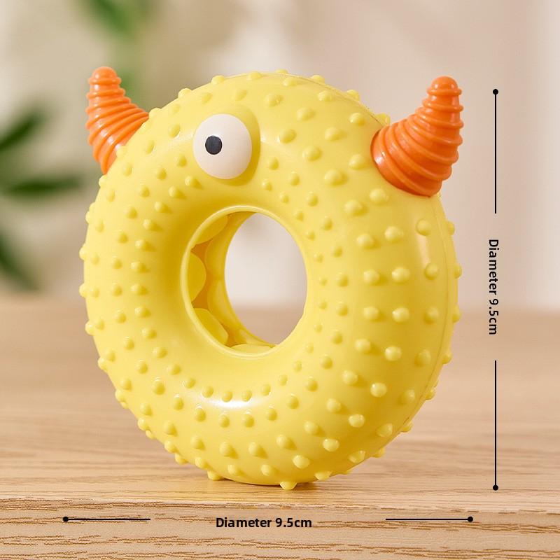 Pet Dog Teething Device, Little Monster Sound Toy, Dog Toothbrush, Dog Toy, Durable and Easy To Clean
