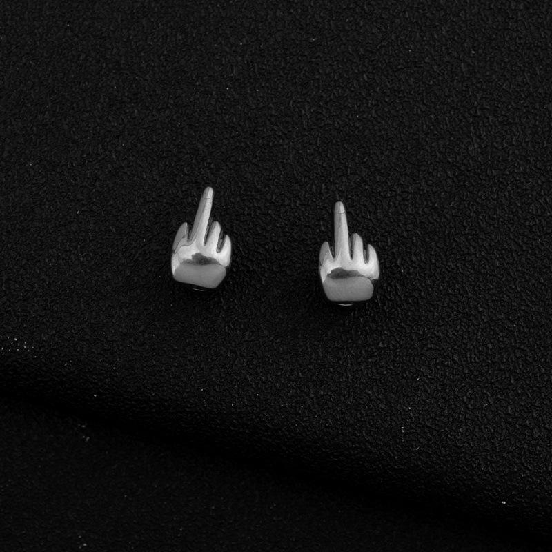 

Оптовая продажа модных мужских сережек, сережек, вертикальных серег на средний палец