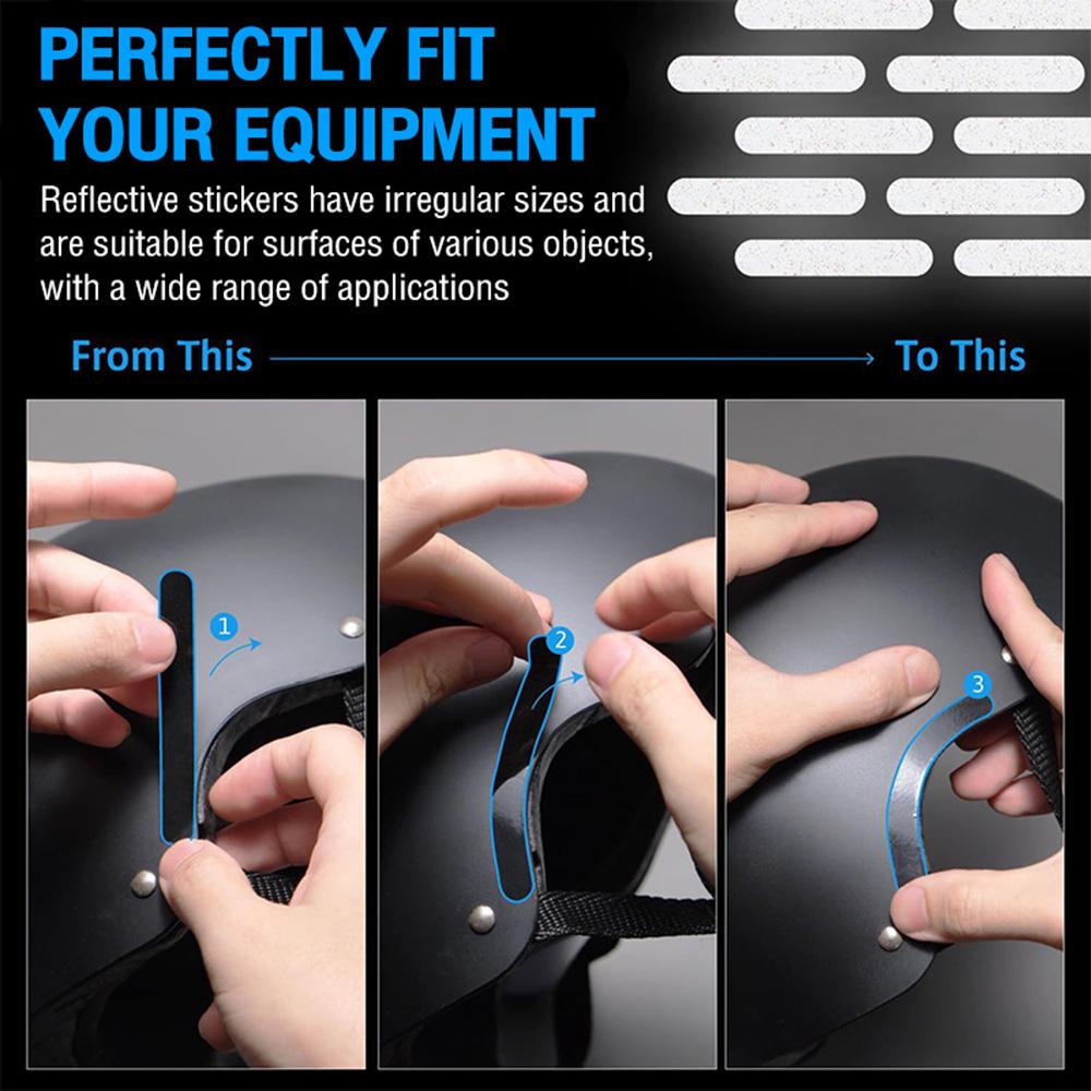 

Reflective Stickers For Bikes Reflective Stickers And Tape Self-Adhesive Effective Reflective Tape For Helmets Bikes Motorcycles