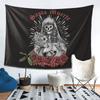 Santa Muerte Spanish Tapestry Decor Art Aesthetic Tapestries for Living Room Bedroom Home Wall Cloth Wall Hanging