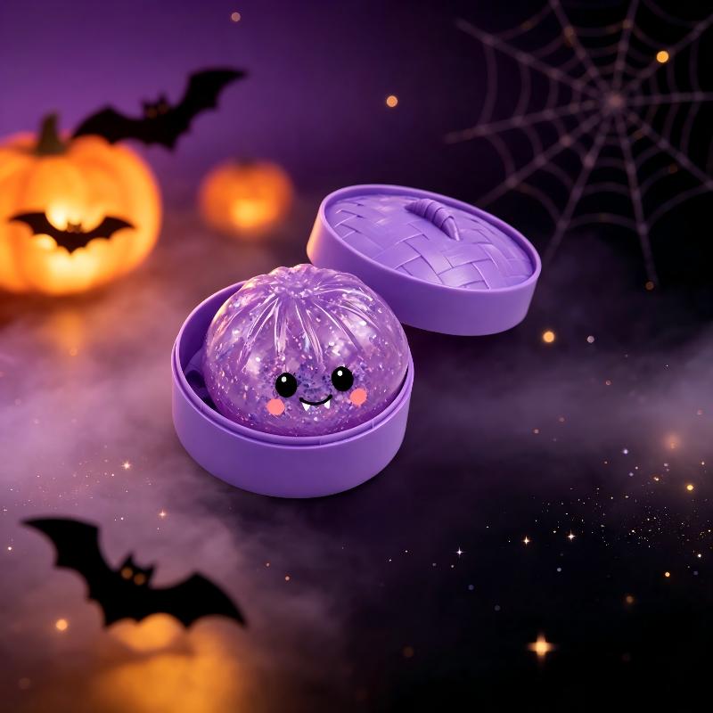 New Halloween Styles Ghost Bat Pumpkin Bun Toy Soft Slow Resilience Squeeze Toy Fidget With Steamer Party Favors Gifts