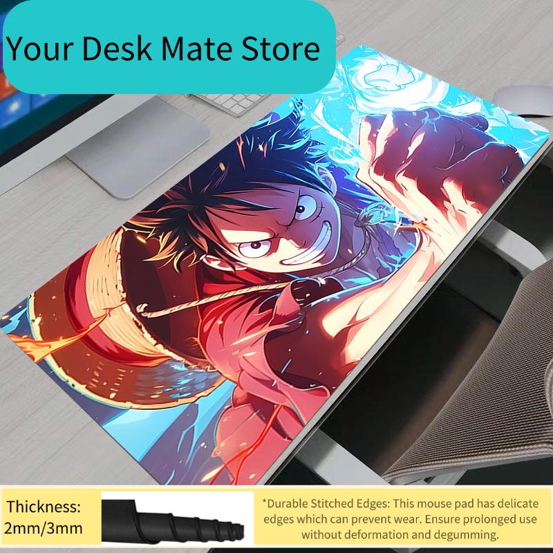 One Piece Luffy Computer Mouse Pad Gamer Mouse Pads Large Gaming Mousepad XXL Desk Mause Pad Keyboard Mouse Carpet For LOL