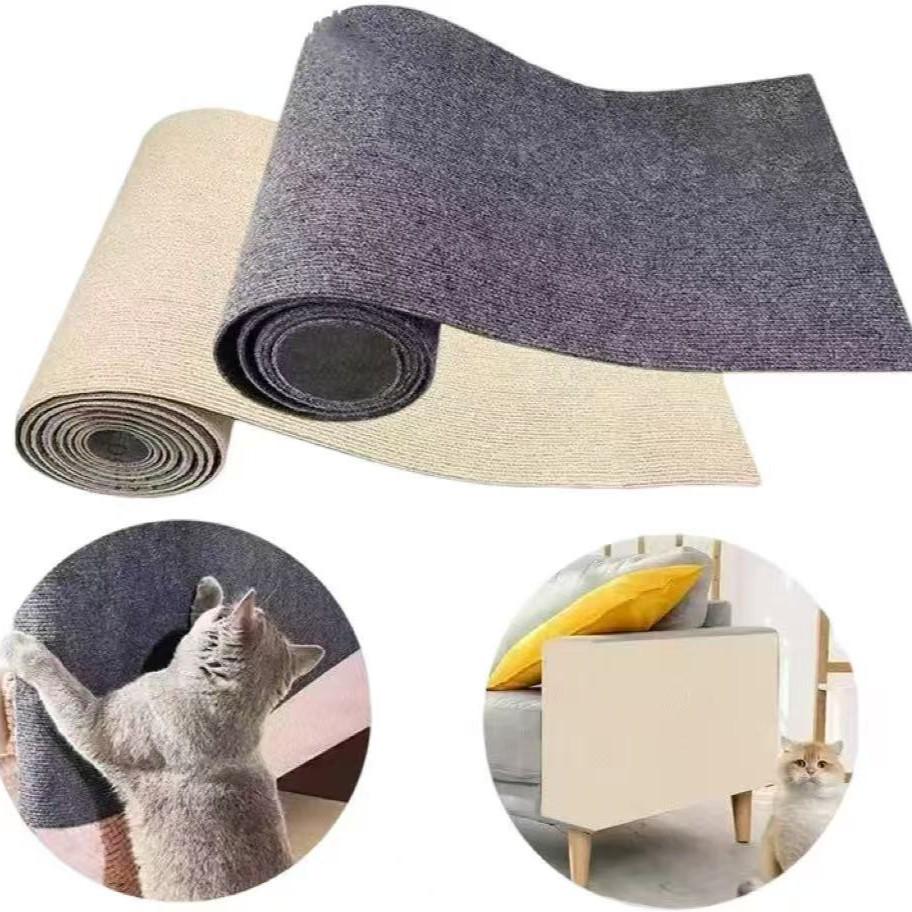 Self-Adhesive Cat Scratch Pad: Cuttable Vertical Wall Protection for Sofas
