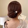 Einfache Imitationsperlen U-Form Haarstäbchen Elegante Metall-Haarnadeln für Damen Mädchen Mode Dutt Styling-Werkzeuge Haar-Accessoires