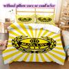 Mjällby AIF football Pattern Bedding,Quilt Set Quilt Cover Pillowcase Home Birthday Gift (1*duvet cover+2*pillowcase,without core)