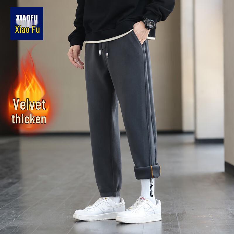 Men s Fleece-Lined Winter Jogger Sweatpants L