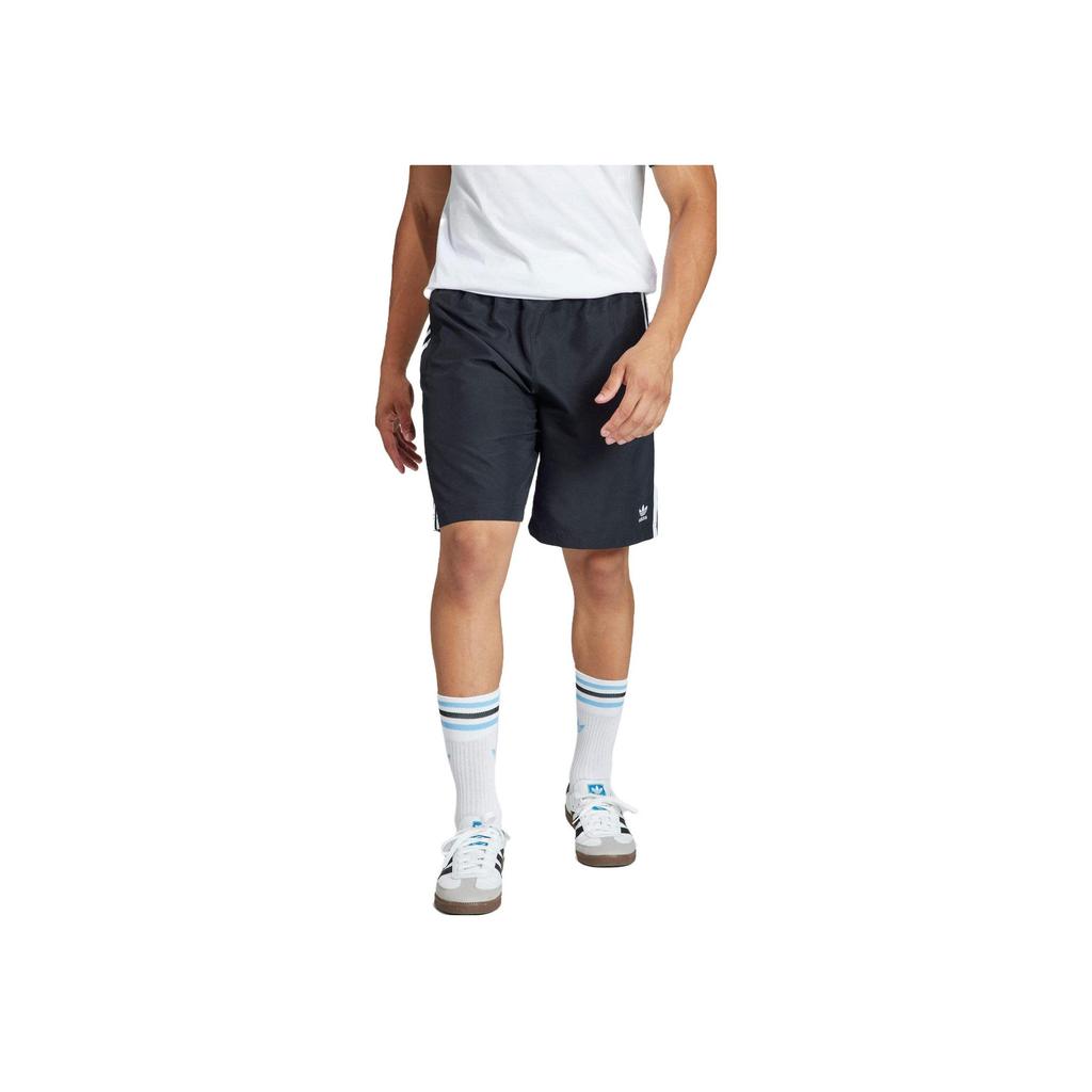 Adidas Originals Trefoil Solid Stripe Casual Shorts Men Bottoms Black IW3645