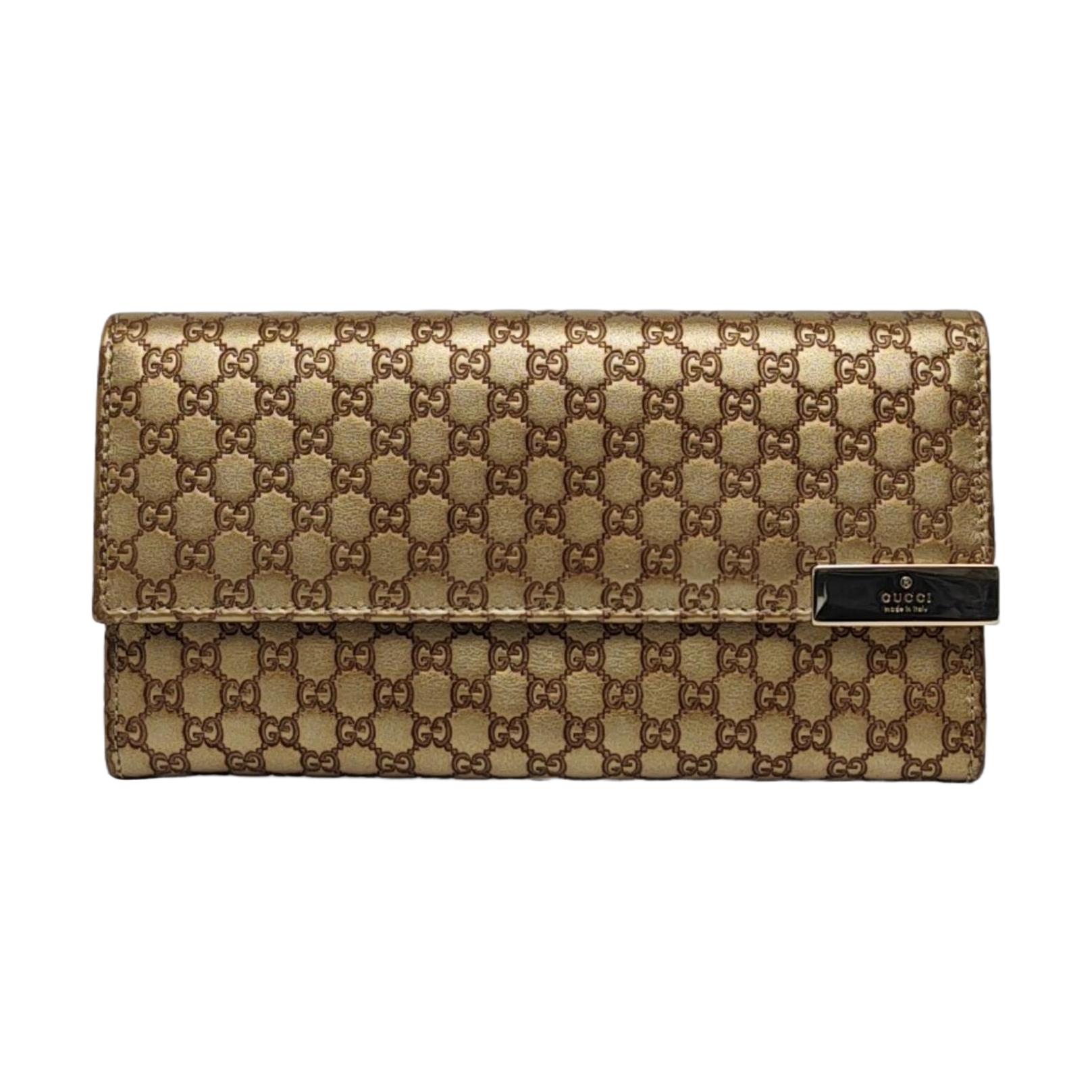 [Pre-Owned] Microssima Brown Leather Wallet - Excellent #118Y9EV ONE SIZE