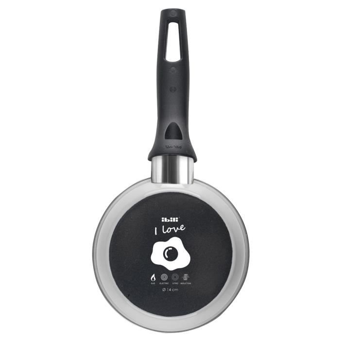 Non-stick Pan - IBILI - Colorful - 14 Cm - Vitrified Enameled Steel - Full Induction