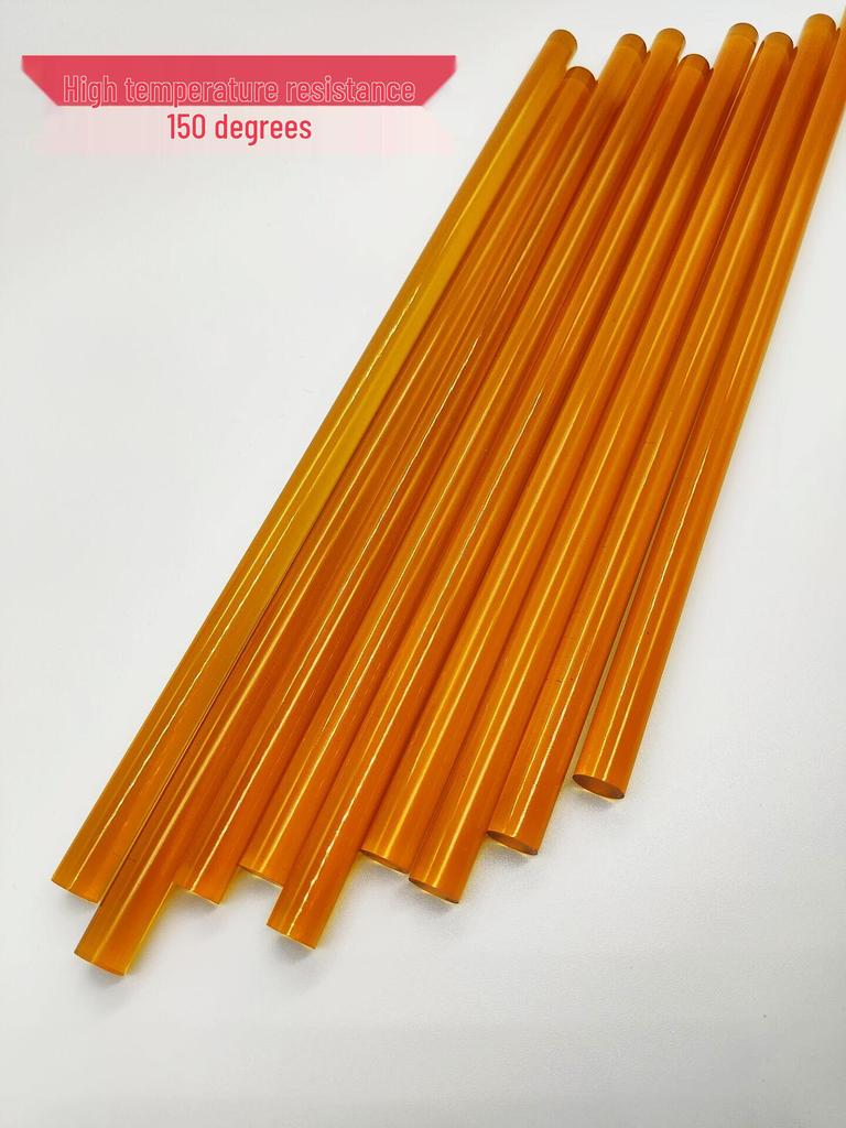 Flame Retardant Amber Hot Melt Adhesive Stick: High Temp 160°C, Low Temp Oil Resistant, UL Certified Insulation