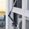 A 2-in-1 Window Cleaner with An Extendable Rod, Featuring A 180° Rotatable Head on Both Sides, Suitable for Glass, Floors, Walls, and Mirrors