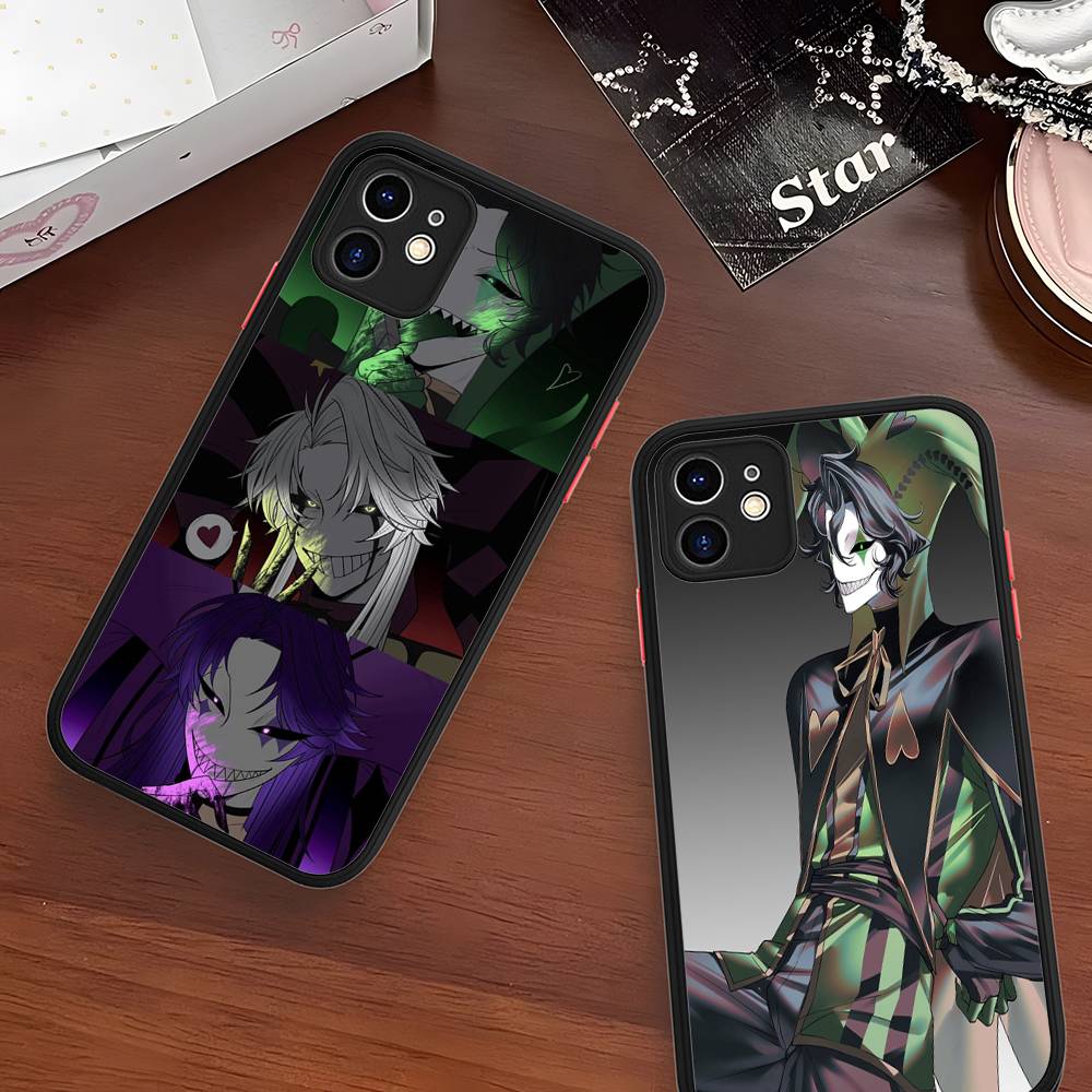 Anime Der Freak Zirkus Pierrot Matt Transparent Handyhülle Für iPhone Hülle 16 15 14 13 12 11 Pro Max X XS Max Plus