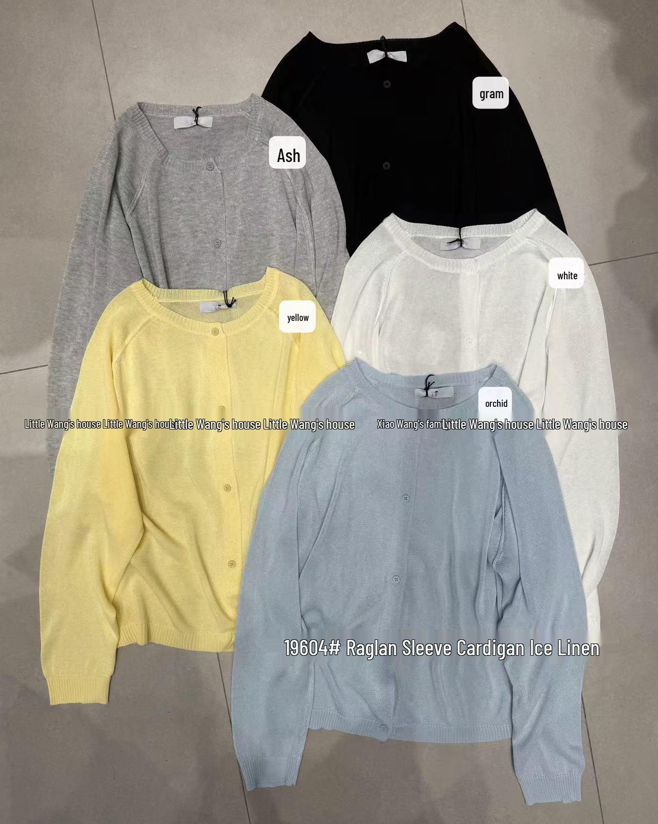 

Кардиган от солнца Xiao Wang s 19604 корейский летний большого размера, легкий, вязаный One Size серый