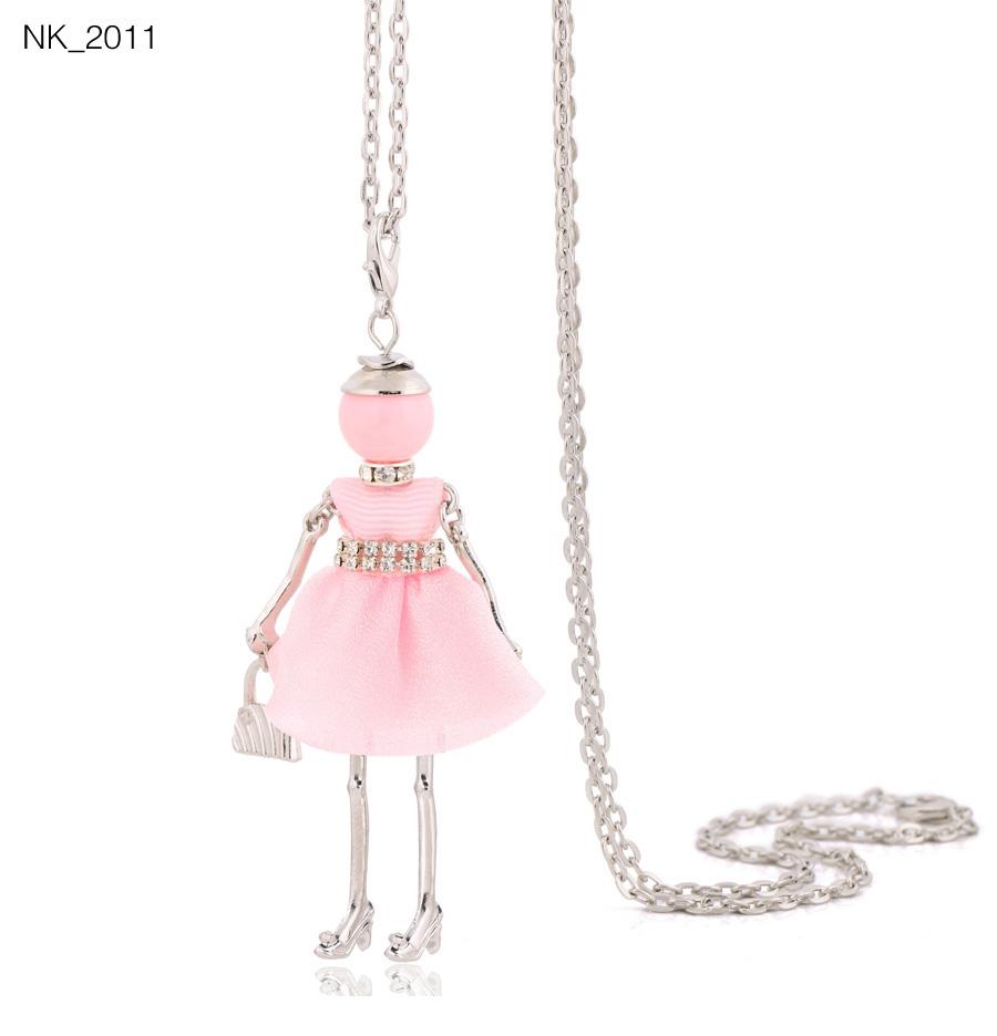 Cute Women Necklace Statement Lady Charm Long Trendy Necklace New Fashion Female Big Pendant Lovely Jewelry Gift