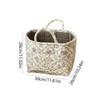 Fabric Pastoral Debris Organizing Bag with Handle Laundry Storage Bin Washable Clothes Hamper for Office Home Bedroom Clothes
