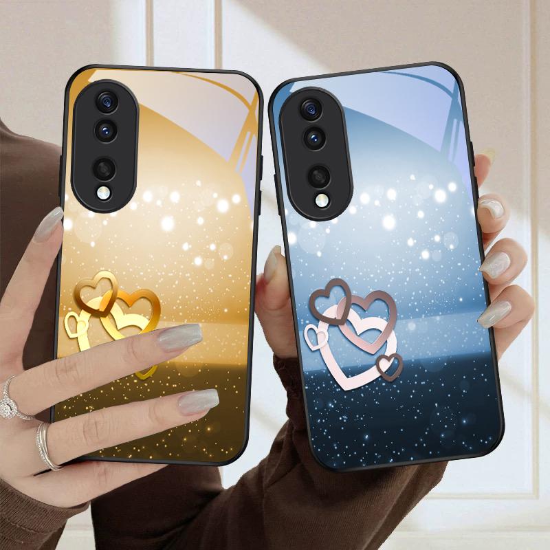 Warm and romantic love For Honor Magic 4 5 6 Pro 7 X6 X9c X9 X6b X8 X9b X5b X8b 30 Pro+ 50 Pro 70 90 200 Lite Glass Phone Case