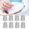10pcs Antirust Coating Finger Protector Thimbles Hand Sewing Thimbles  Quilting Craft Supplies