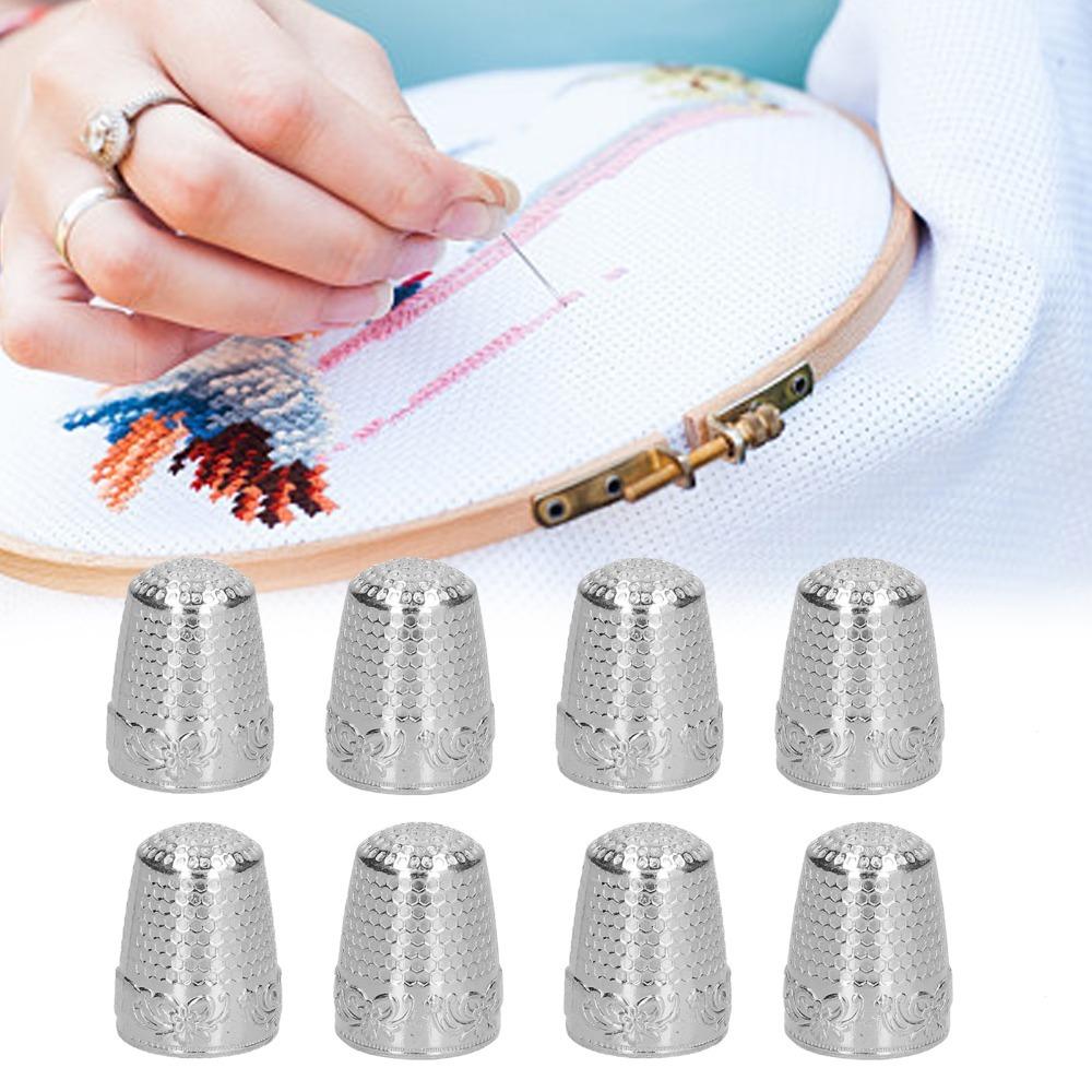 10pcs Antirust Coating Finger Protector Thimbles Hand Sewing Thimbles  Quilting Craft Supplies