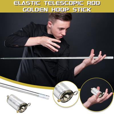 Length Appearing Cane Silver Cudgel Metal Magic Tricks For Professional