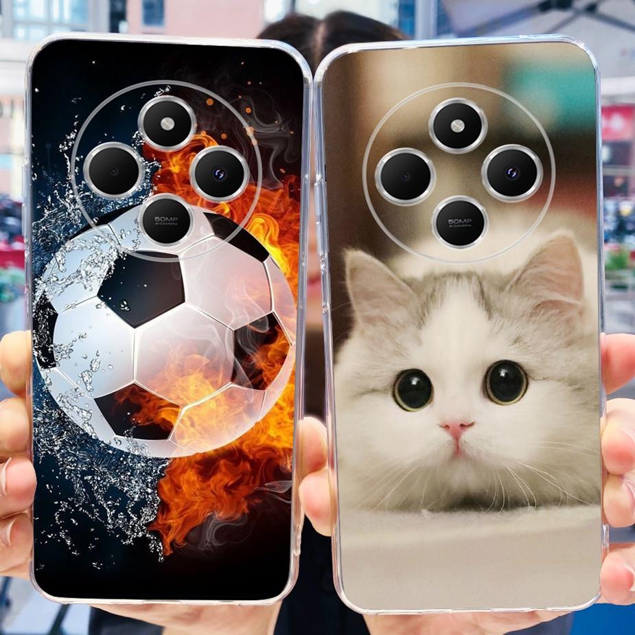 For Xiaomi Redmi 14C Case Poco C75 Cute Cat Cartoon Cover Soft Silicone Phone Case For Xiaomi Poco C75 Redmi 14C 14R Fundas Capa