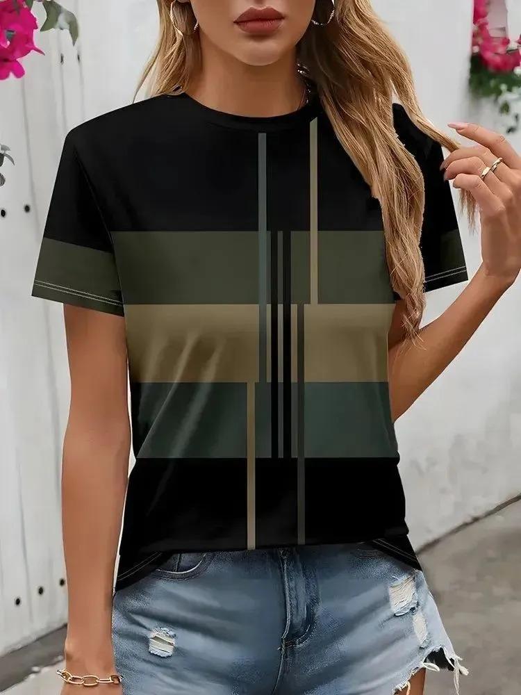 Creative Fun 3D Printed Cow T-shirt with Fashionable, Neutral and Cute Harajuku Style Casual Short Sleeves