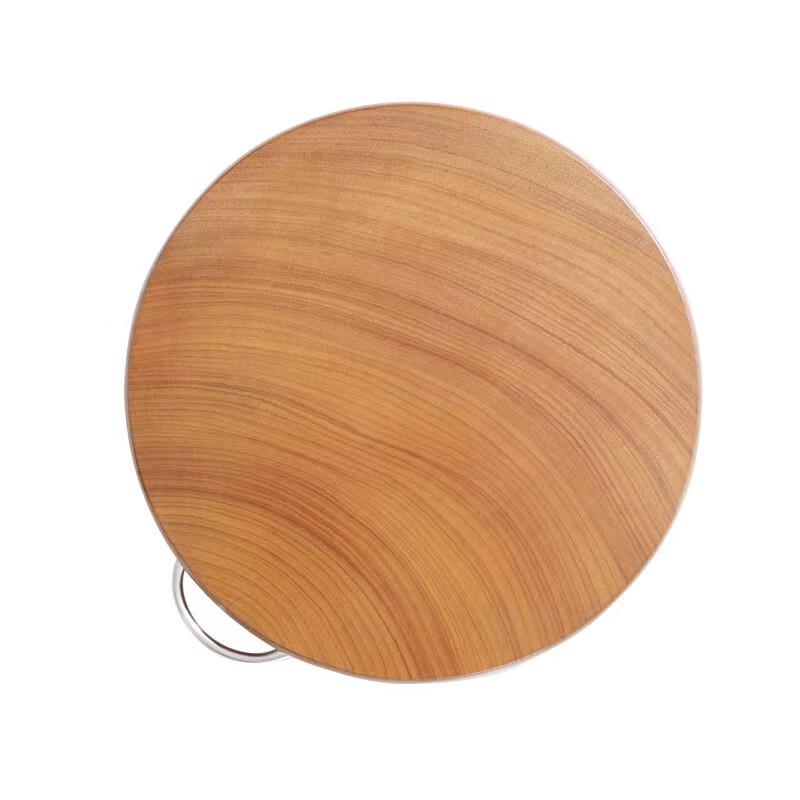 Bi Juan Solid Yellow Ironwood Round Antibacterial Cutting Board