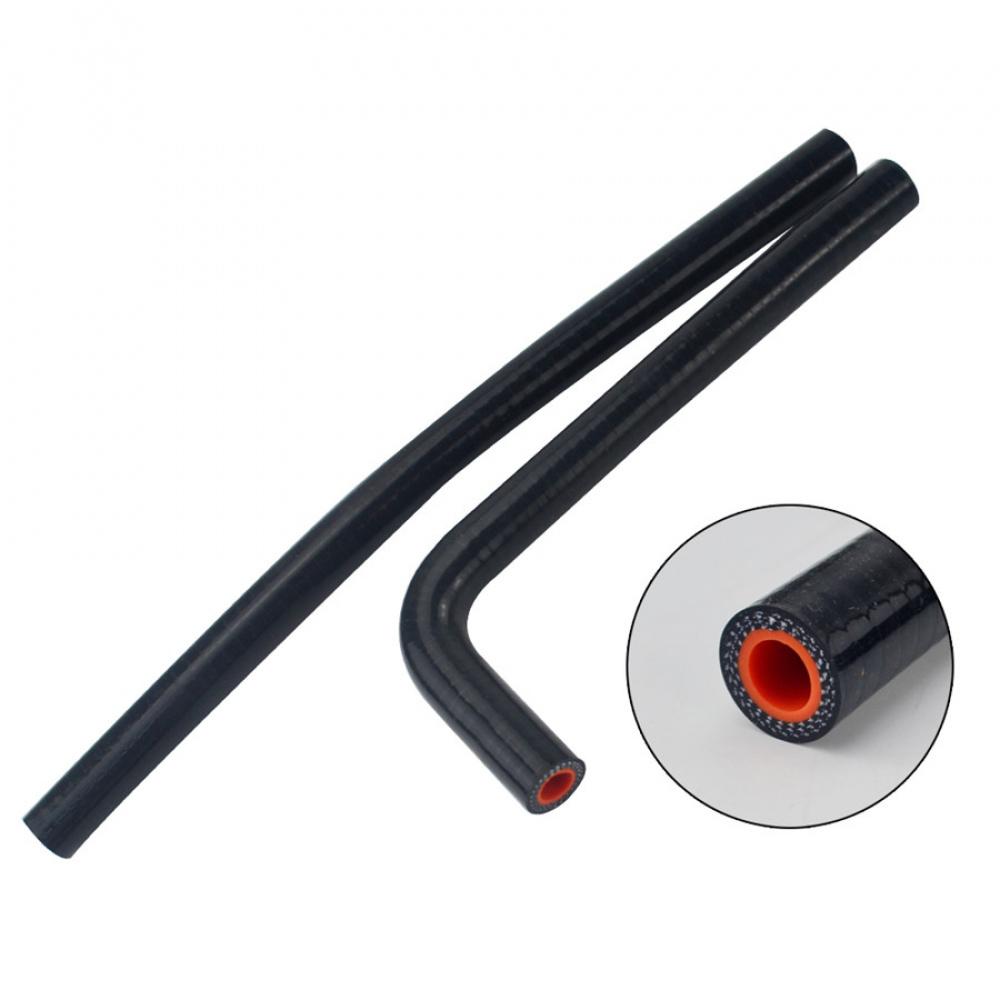 Oil Catch Can Tank / Air-Oil Separator Kit For Honda Civic 16-17 Black With Hose