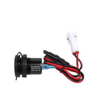 3.0 Quick Charger Dual USB Power Connector Socket For Yamaha Tenere 700 2019-24