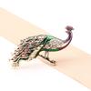 Vintage Classic Women Men Enamel Peacock Badges Brooch