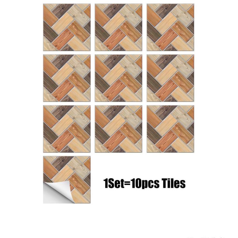 10 stuks 20*20cm Antislip Vloersticker Huurder Vriendelijk Muur- & Vloertegels Afneembaar & Plakbaar Vloerstickers Doe-het-zelf Voor Badkamerrenovatie