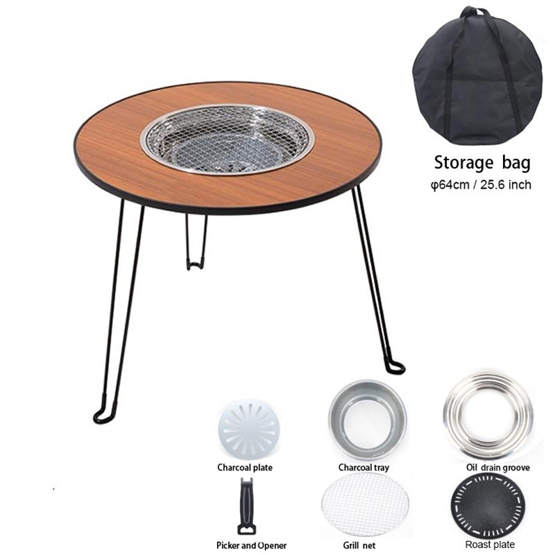 

Домашний гриль для барбекю с меньшим количеством сажи для кемпинга, высококачественный моющийся загущенный уголь для приготовления пищи в помещении и приготовления чая