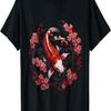 T-shirt με ψάρια Koi Carp Ying Yang Nishikigoi και άνθη κερασιάς(125)